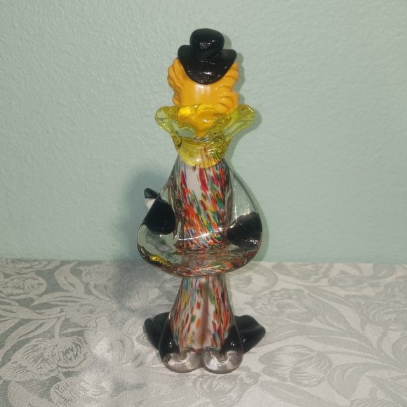 Vintage Handblown Murano Glass Clown - Picture 3 of 5